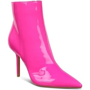 NWB I.N.C. International Concepts Holand Pointed-Toe‎ Dress Booties In Fushia